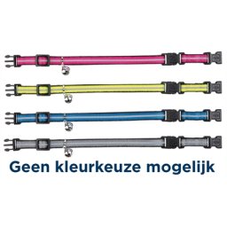 TRIXIE KATTENHALSBAND MET 2 SLUITINGEN REFLECTEREND ASSORTI 4 ST