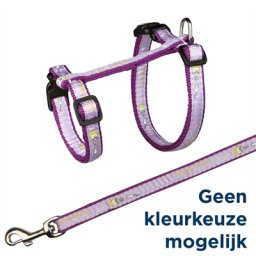 TRIXIE KATTENTUIG MET RIEMGOOD LUCK ASSORTI 34-57X1,3 CM 120 CM 4 ST
