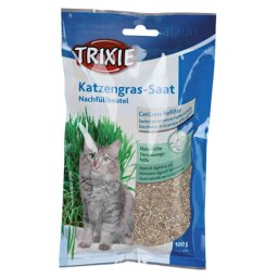 TRIXIE KATTENGRAS ZAAD NAVULZAKJE VOOR #4235 12X100 GR