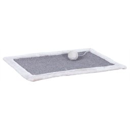 TRIXIE KRABMAT SISALTAPIJT / PLUCHE GRIJS / LICHTGRIJS 55X35 CM 2 ST