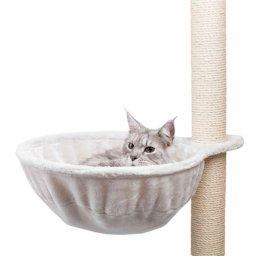 TRIXIE HANGMAND XXL VOOR KRABPALEN EXTRA-STRONG PLUCHE LICHTGRIJS 45X45 CM