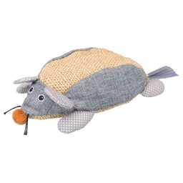 TRIXIE MUIS SISAL / STOF MET CATNIP NATUREL / GRIJS 30 CM 2 ST