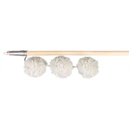 TRIXIE SPEELHENGEL BALLEN HOUT / PLUCHE MET CATNIP 35 CM 4 ST