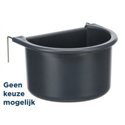 TRIXIE HANGBAKJE MET DRAADHOUDER KUNSTSTOF ASSORTI 11X8 CM 400 ML 4 ST