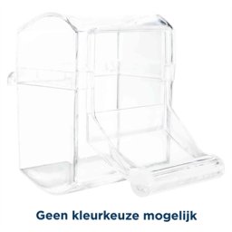 TRIXIE VOERBAK MET LANDINGSPLAATS KUNSTSTOF ASSORTI 7X7 CM 70 ML 4 ST