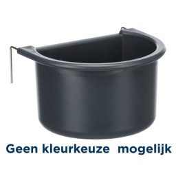TRIXIE HANGBAKJE MET DRAADBEUGELS KUNSTSTOF ASSORTI 11X9 CM 200 ML 12 ST