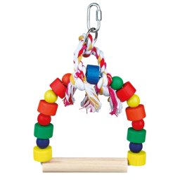 TRIXIE BOOGSCHOMMEL MET BONTE BLOKJES HOUT 13X19 CM 3 ST