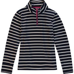 O'Neill -Maat 140 - Fleece Vest Girls Stripe Half Zip Blue Aop W/ White