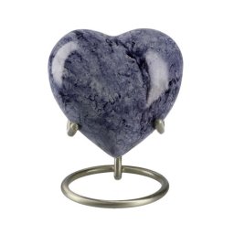 Elegance Hart Urn Violet Marble, inclusief Standaard (0.1 liter)
