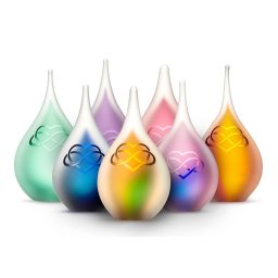 Mini Traan Urn Love Forever Frosted Meerkleurig (0.05 liter)