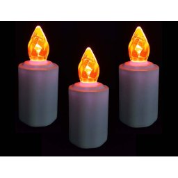 3 Waterdichte LED-Kaarsen, Orange Vlam
