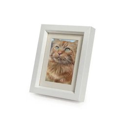 Tribute Dierenurn met Houten Fotolijst Hoogglans Wit (0.55 liter)