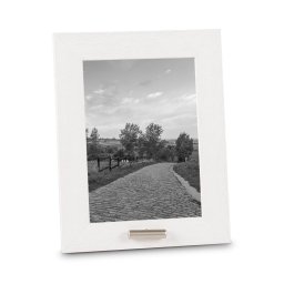 Witte Dieren Fotolijst met RVS Mini Asbuisje (0.005 liter)