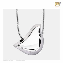 Ashanger Love Bird Bicolour Zilver inclusief Collier