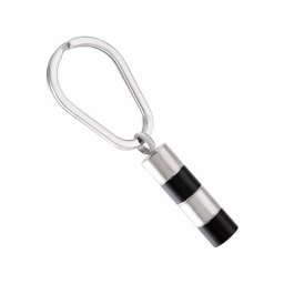 As-sleutelhanger Dieren Buisje Zilver-Zwart