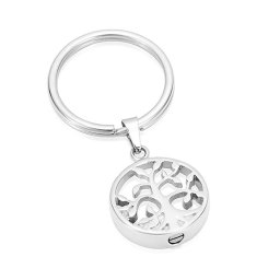 As-sleutelhanger Dieren Levensboom Zilver