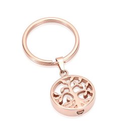 As-sleutelhanger Dieren Levensboom Rozegoud