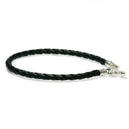 SimStars Leren Armband met Karabijnsluiting