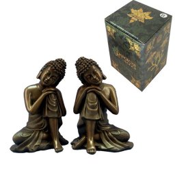 XS Slapende Indische Buddha Dierenurntjes Voordeelset Brons (0.1 liter)