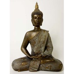 Thaise Meditatie Boeddha XXL Dierenurn Oudbrons (ca. 6 liter)