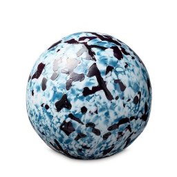 Middelgrote Kristallen Bal Dierenurn Turquoise Blackwhite (1.5 liter)