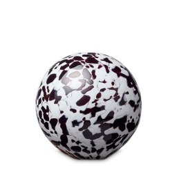 Kleine Kristallen Bal Dierenurn Black and White (0.5 liter)