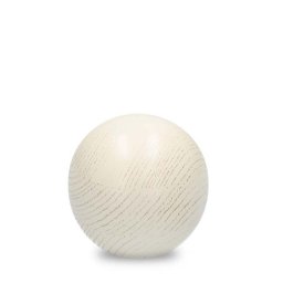 Kleine Eiken Bol Dierenurn Wit Geolied, Gouden Patine (0.4 liter)