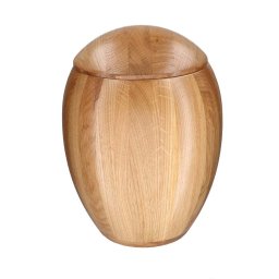 Grote Eikenhouten Dieren Urn Naturel Geolied (3.5 liter)