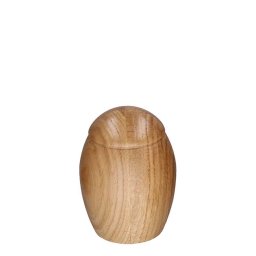 Eikenhouten Mini Dierenurn Naturel Geolied (0.1 liter)