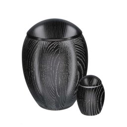 Eikenhouten Dieren Urnset Zwart Geolied (3.6 liter totaal)
