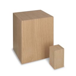 Grote Eikenhouten Dierenurn Naturel Fineer (3 liter)