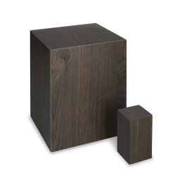 Eikenhouten Mini Dierenurn Donker Fineer (0.1 liter)