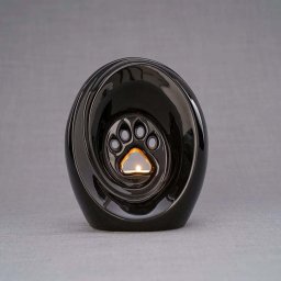 Waxinelicht Art Urn Pootafdruk Lamp Black (0.9 liter)