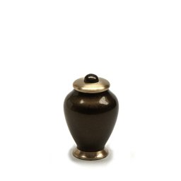 Messing LoveUrns Simplicity Mini Dieren Urn Bruin (0.1 liter)