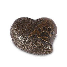 Hart Asbeeld met Pootafdruk Kat (0.3 liter)
