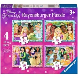 Disney Princess Puzzel (4 in 1)