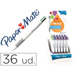Paper mate inkjoy pen vier kleuren display van 36 eenheden