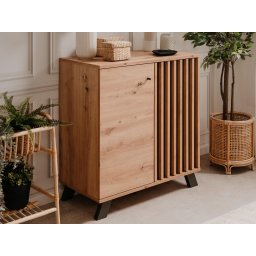 Commode MEDINA 2 deuren artisan eik/antraciet