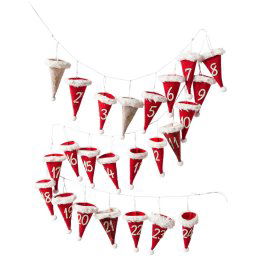 Creativ deco Vulbare adventskalender Kerst versiering (voordeelset, 24-delig)