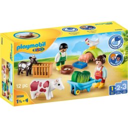Playmobil® Constructie-speelset Speelplezier op de boerderij (71158), Playmobil 1-2-3 Gemaakt in Europa (12 stuks)