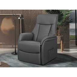 Relaxfauteuil elektrisch MALIKA grijs