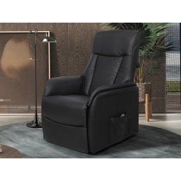 Relaxfauteuil elektrisch MALIKA zwart