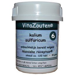 Vitazouten Nr. 6 Kalium Sulfuricum 120st