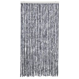 vidaXL Vliegengordijn 100x220 cm chenille zilverkleurig