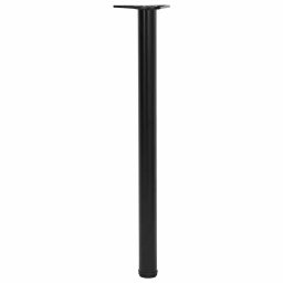 vidaXL Tafelpoten in hoogte verstelbaar zwart 870 mm 4 st