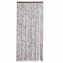 vidaXL Vliegengordijn 90x220 cm chenille bruin en beige