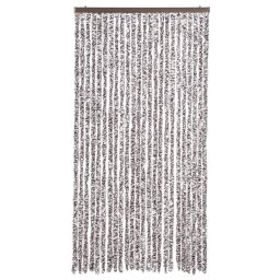 vidaXL Vliegengordijn 100x220 cm chenille bruin en beige