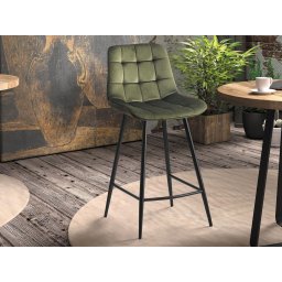 Barkruk JUGLA 95 cm fluweel groen