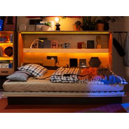 Opklapbed CONCEPTION JUNIOR 120x200 cm artisan eik (horizontaal)