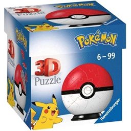 3D Puzzel - Pokemon Pokeball (54 stukjes)